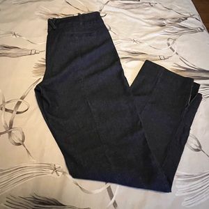 Pilcro dark wash trouser office denim skinny stretch sz 8